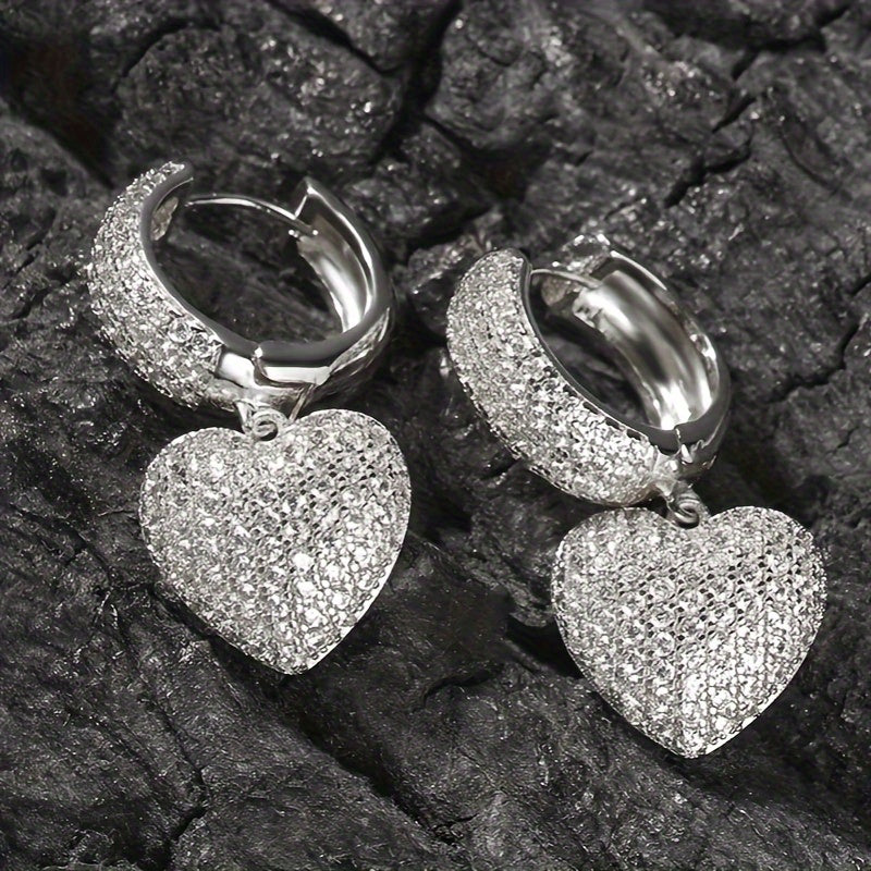 Trendy Micro Pave Zirconia Earrings