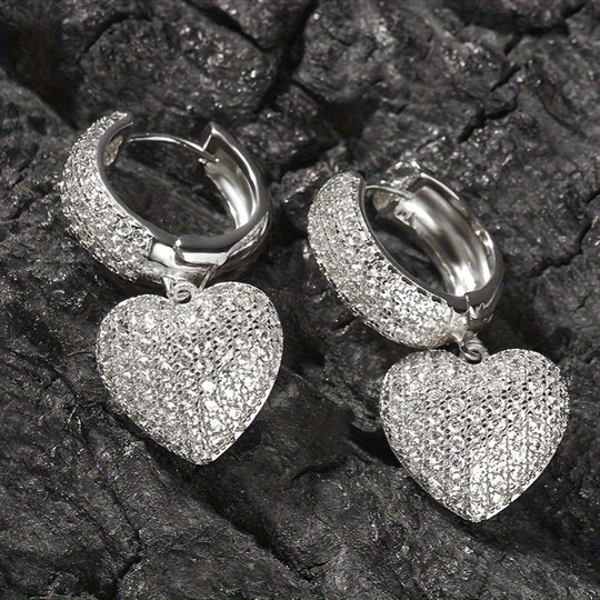 Trendy Micro Pave Zirconia Earrings