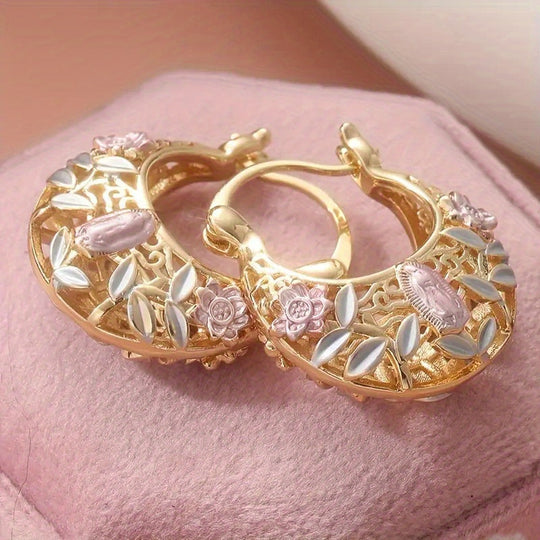 Trendy Boho KC Golden Hoop Earrings