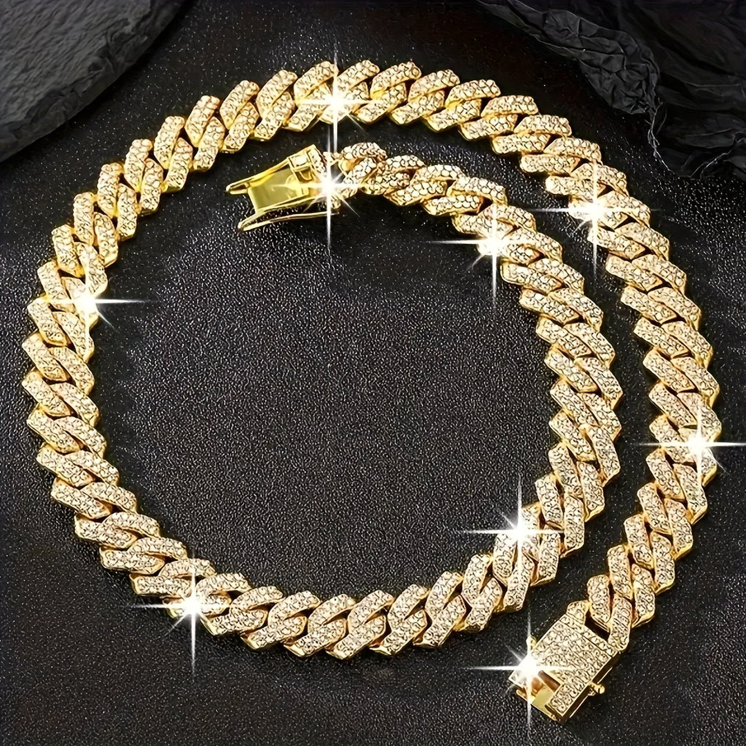 Elegant Cuban Chain Necklace Set
