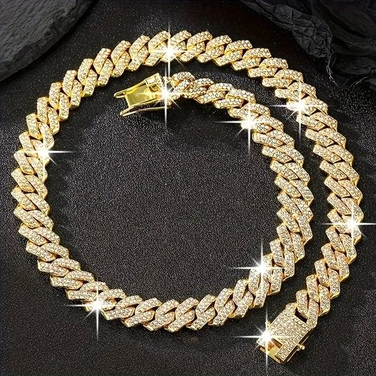 Elegant Cuban Chain Necklace Set