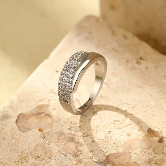 Fashionable Bohemian Zirconia Open Ring