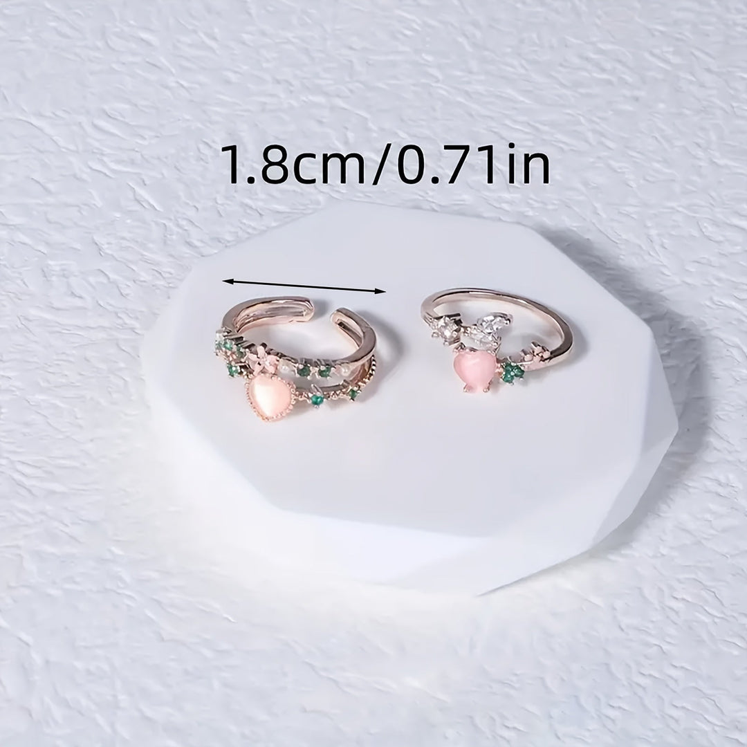Stylish Heart Open Ring