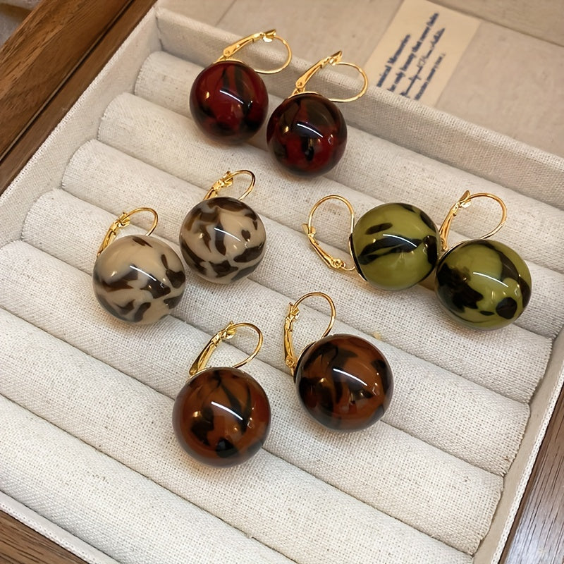 Timeless Resin Dangle Earrings