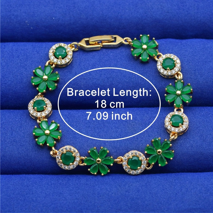 Trendy Elegant Flower Link Chain