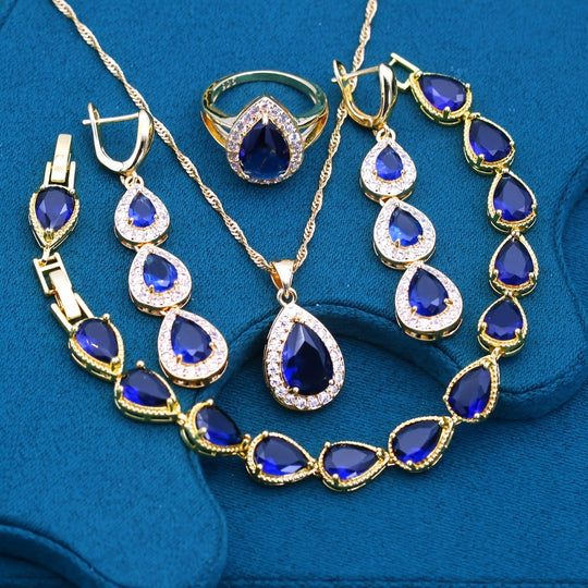 Elegant Trendy Water Drop Style Jewelry Set