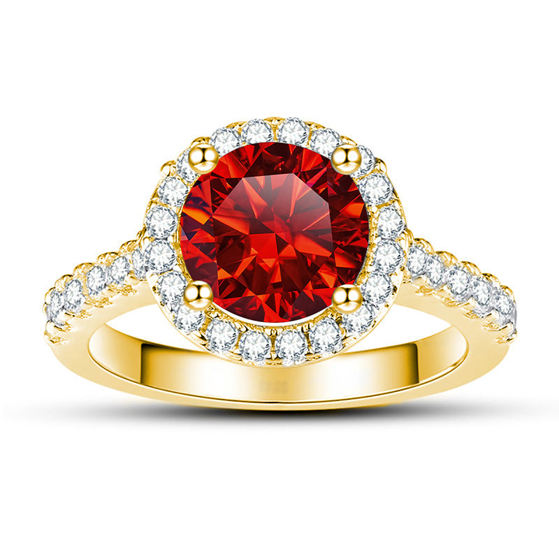 Stylish Moissanite Engagement Ring