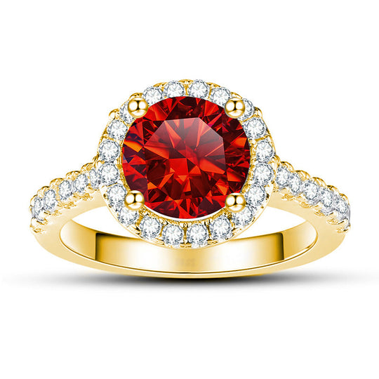 Stylish Moissanite Engagement Ring