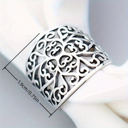 Wide Bohemian Classic Hollow Ring