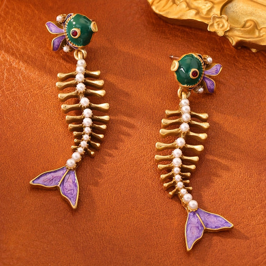 Trendy Bohemian Fish Earrings