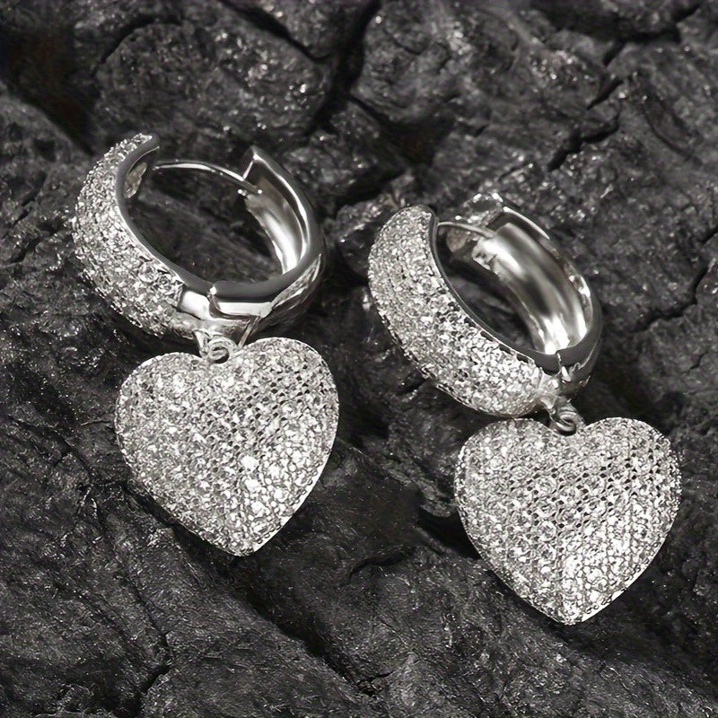 Trendy Micro Pave Zirconia Earrings