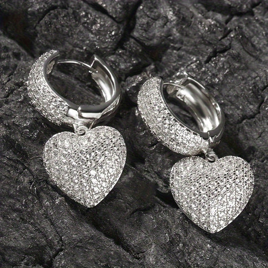 Trendy Micro Pave Zirconia Earrings
