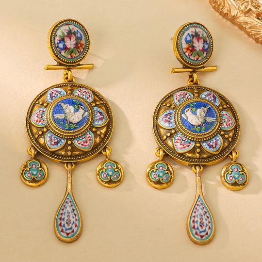 Colorful Modern Flower Earrings
