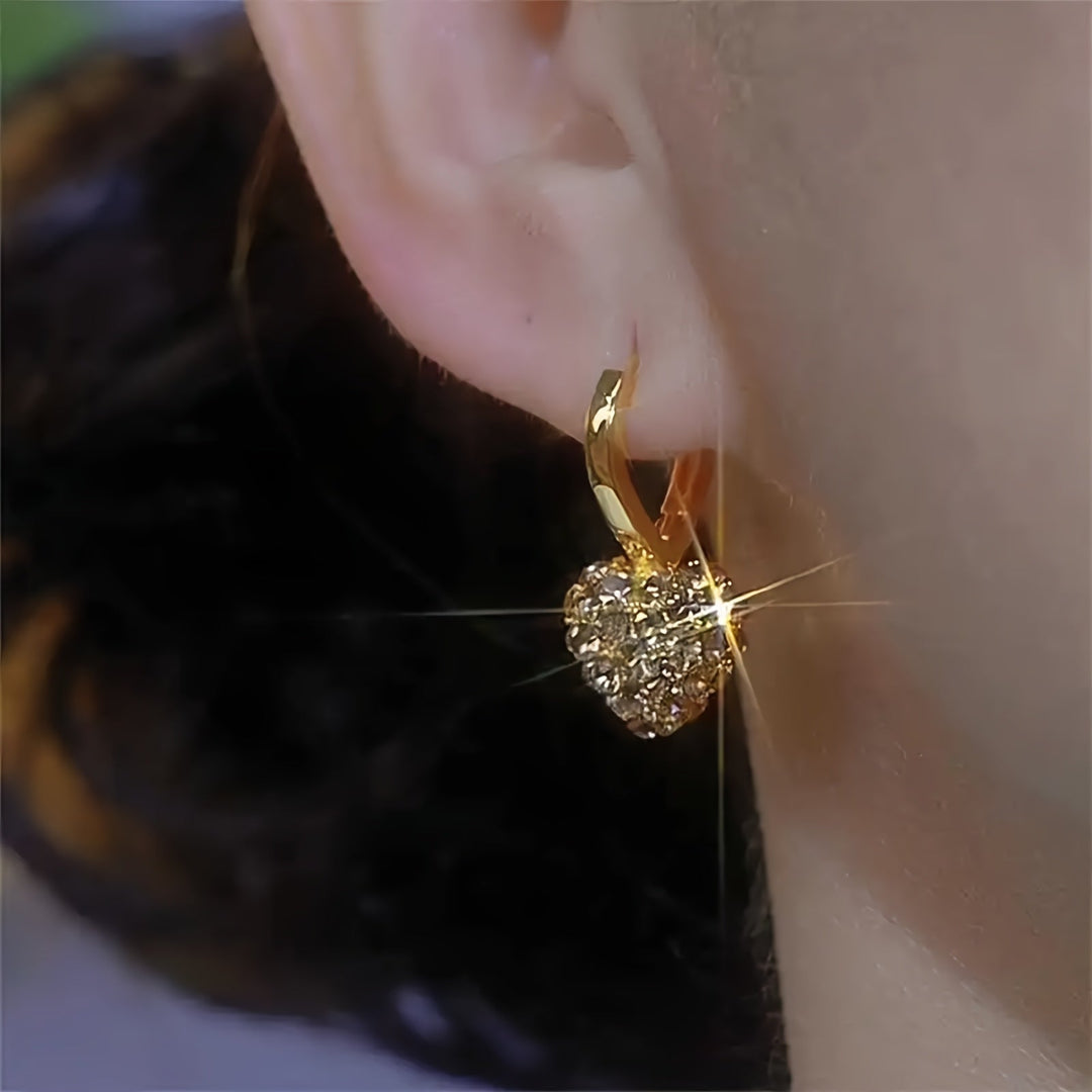 Trendy Heart Drop Earrings