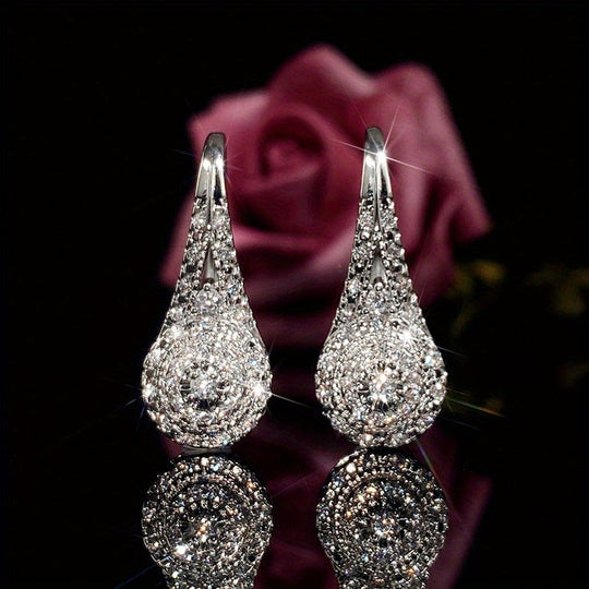Classic Cubic Zirconia Drop Earrings