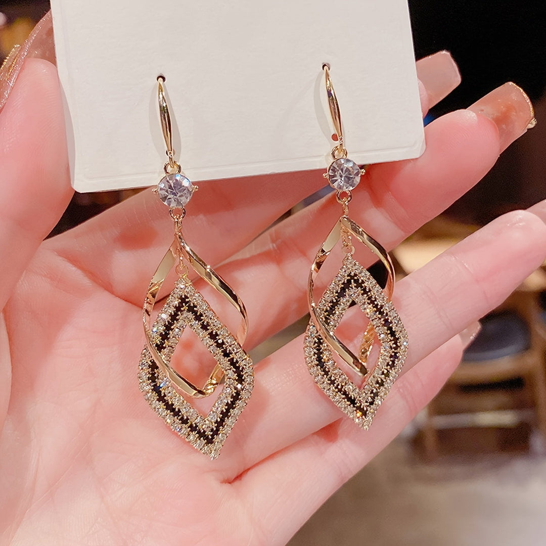 Stylish Double Layer Drop Earrings