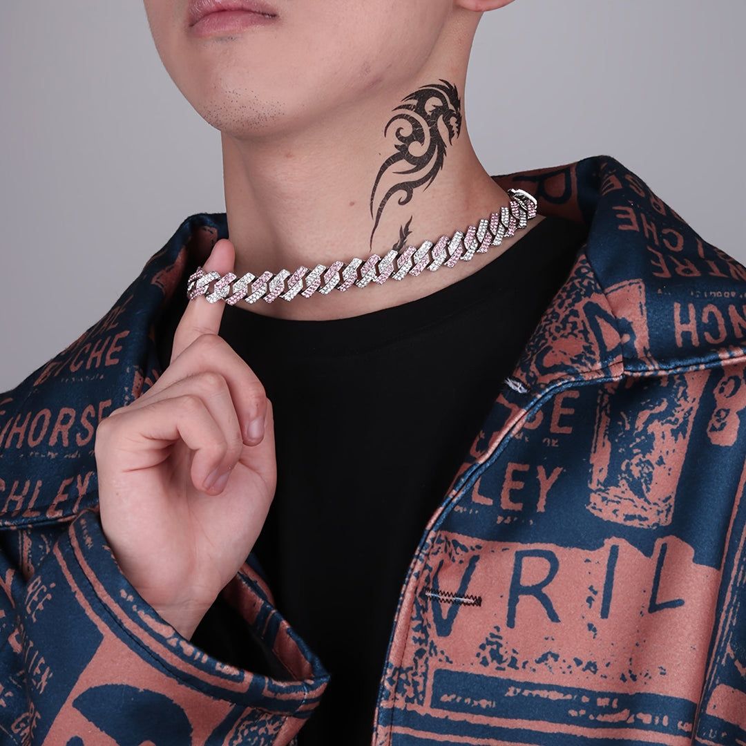 Elegant Cuban Chain Necklace Set