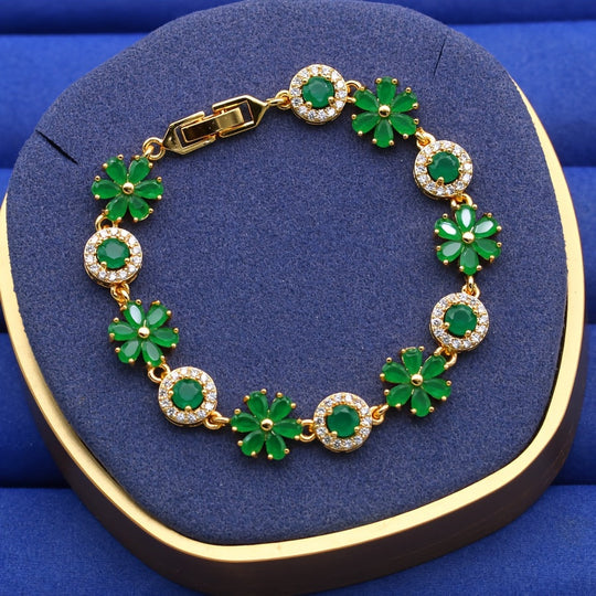 Trendy Elegant Flower Link Chain