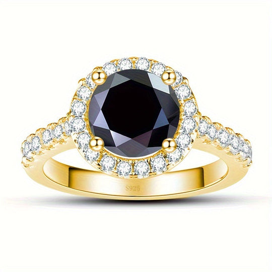 Stylish Moissanite Engagement Ring