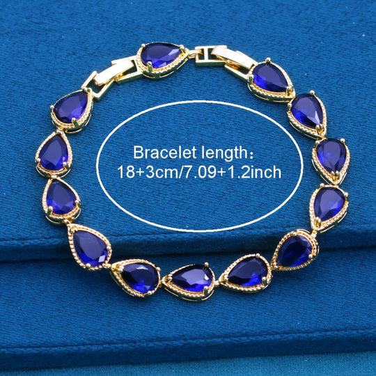 Elegant Trendy Water Drop Style Jewelry Set