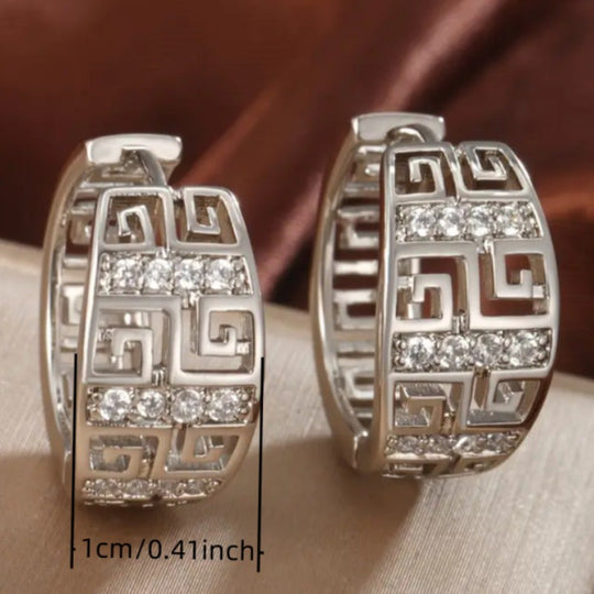 Elegant Retro Hoop Earrings