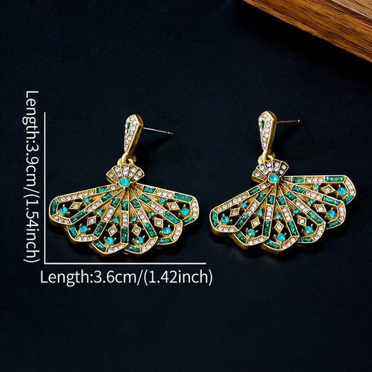 Timeless Copper Alloy Earrings with Rhinestone