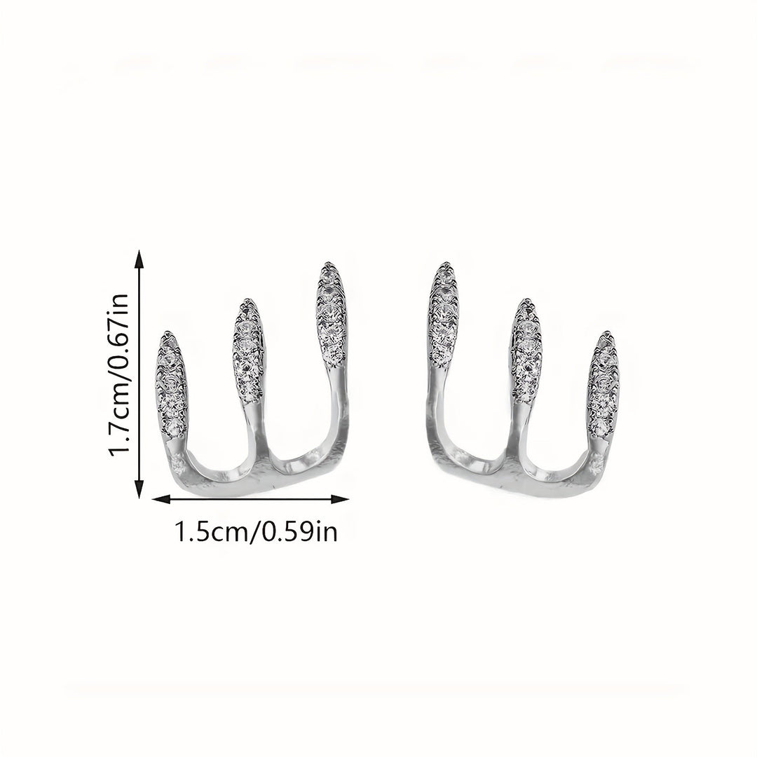 Trendy Curved Claw Earrings
