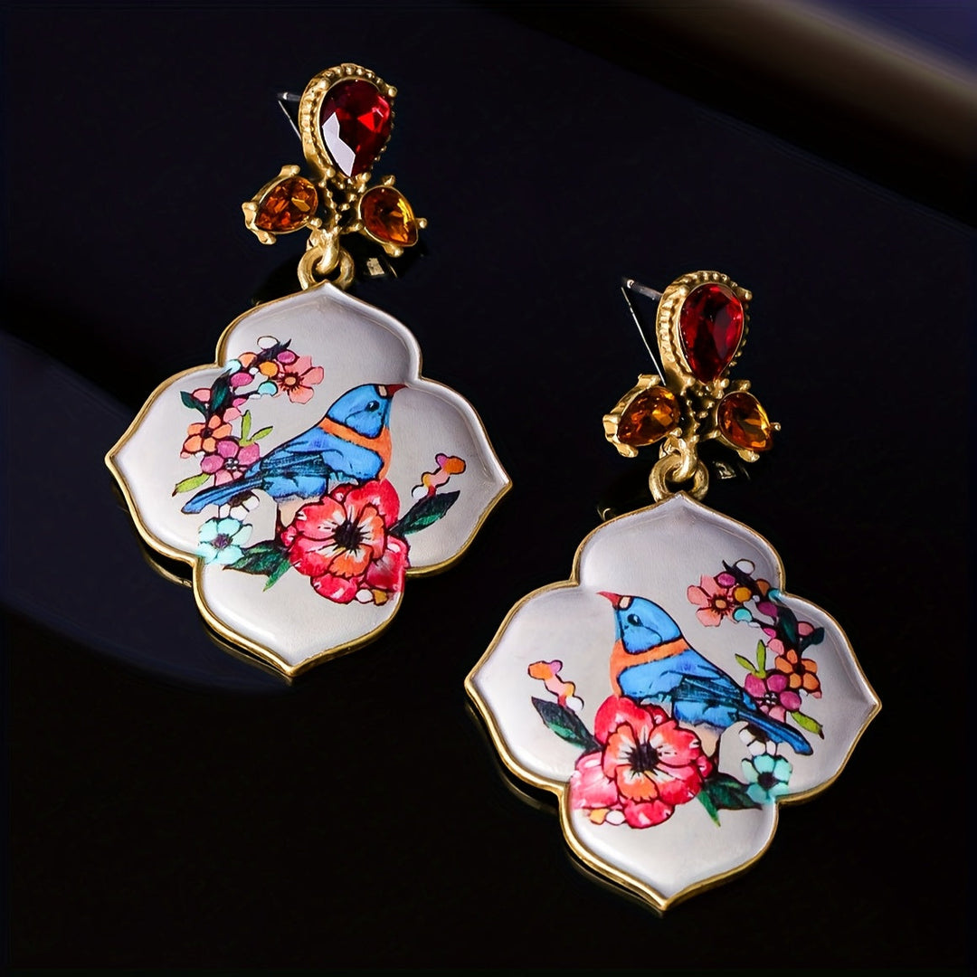 Modern Enamel Earrings