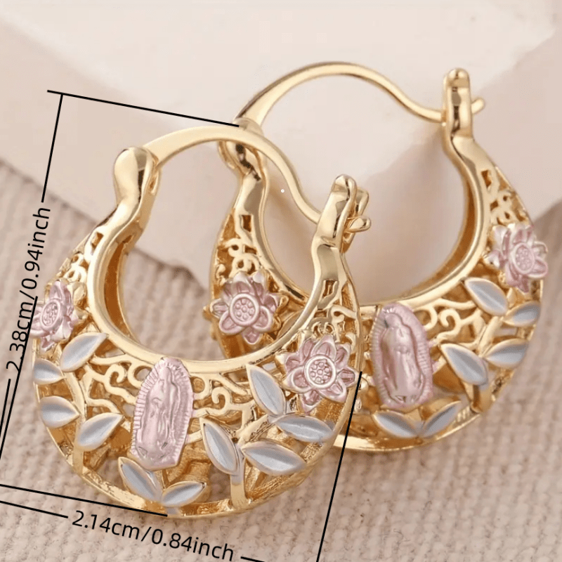 Trendy Boho KC Golden Hoop Earrings