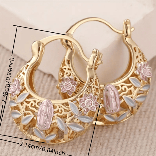 Trendy Boho KC Golden Hoop Earrings