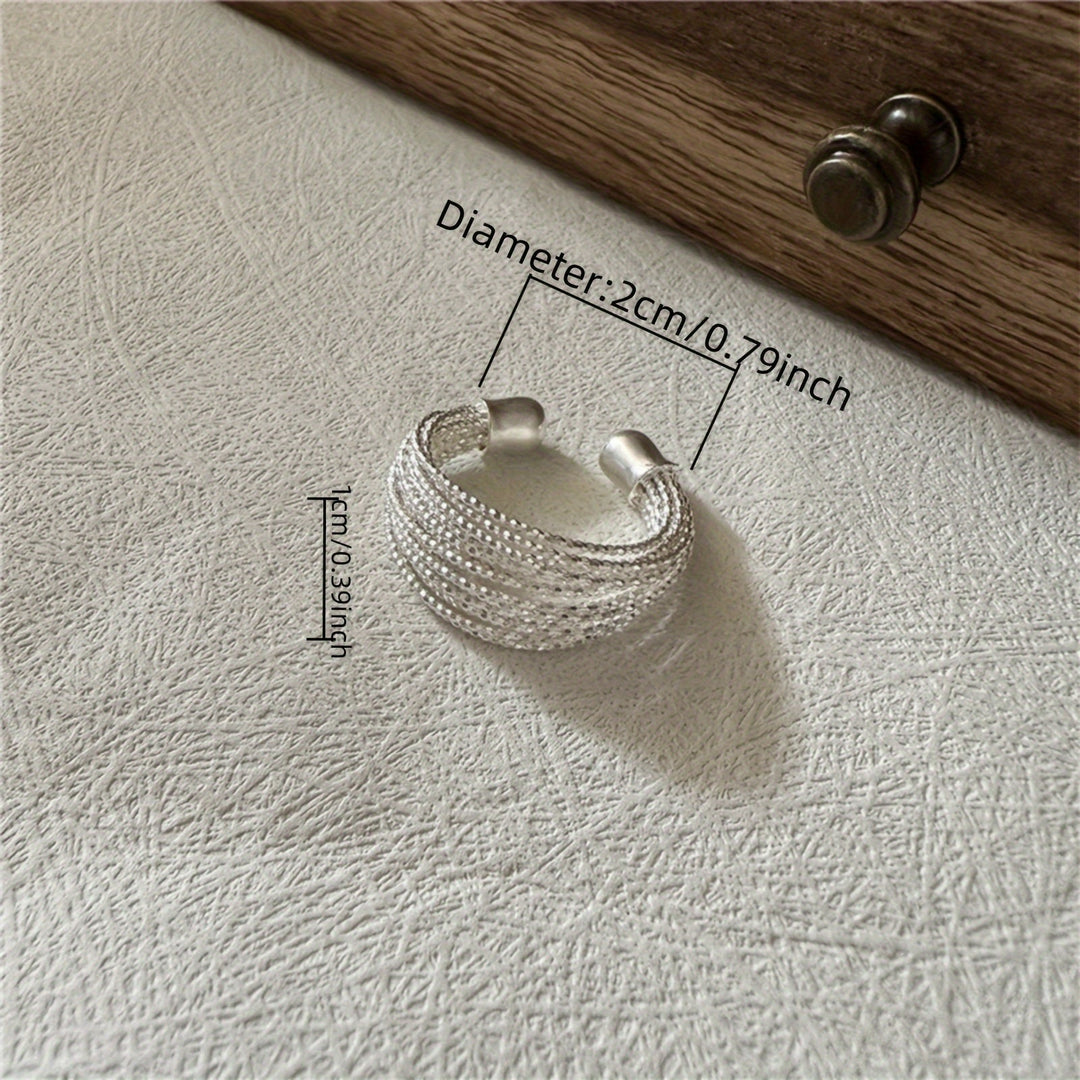 Chic Adjustable Multi-Band Open Ring