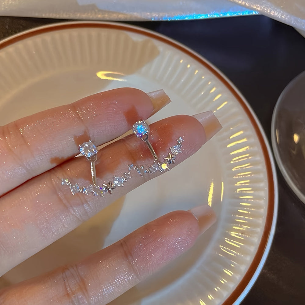 Elegant French Minimalist-Inspired Stud Earrings