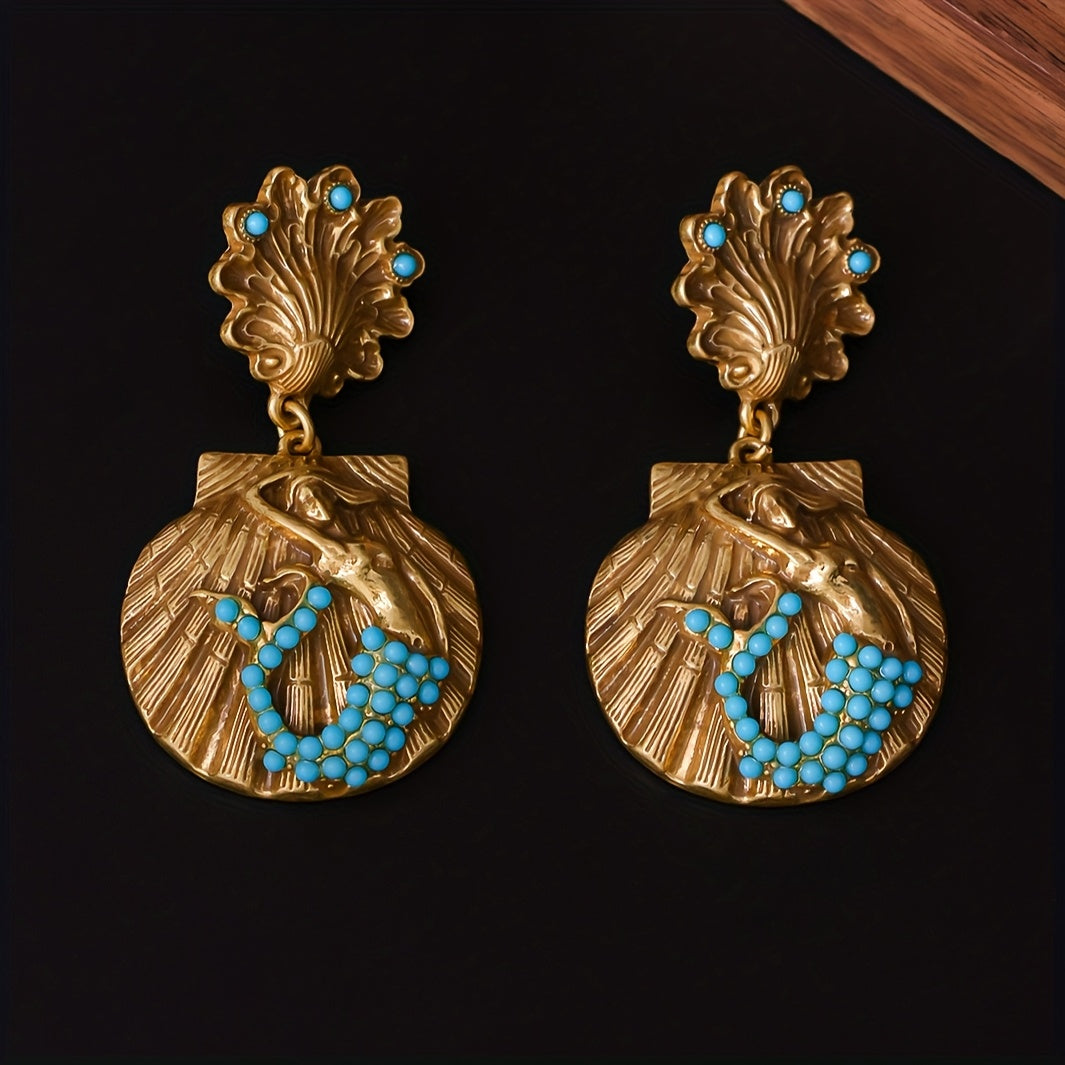Trendy Mermaid Shell Earrings