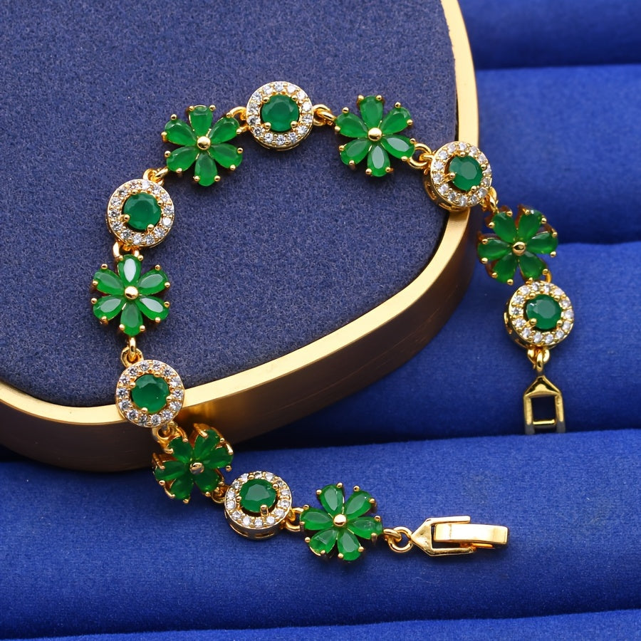 Trendy Elegant Flower Link Chain