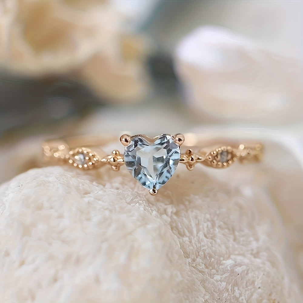 Elegant Minimalist Heart-Shaped Ring