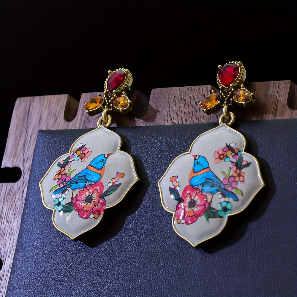 Modern Enamel Earrings