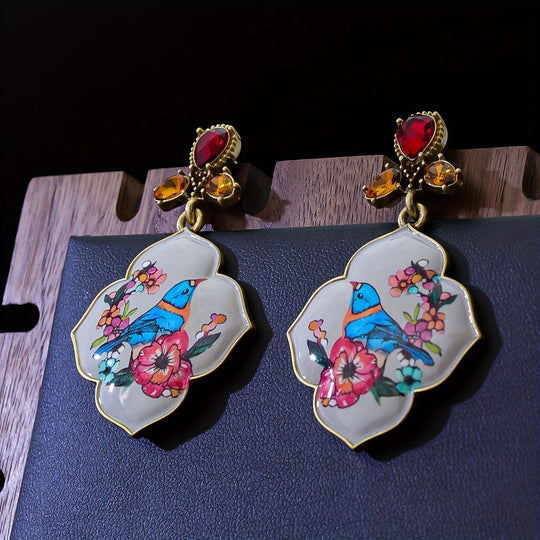 Modern Enamel Earrings