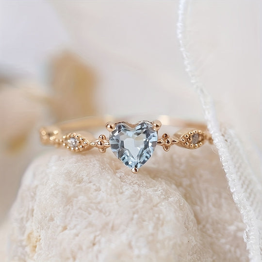 Elegant Minimalist Heart-Shaped Ring