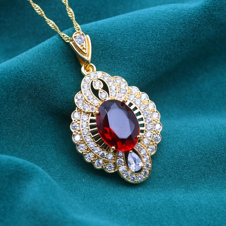 Minimalist Elegant Golden Plated Copper Pendant