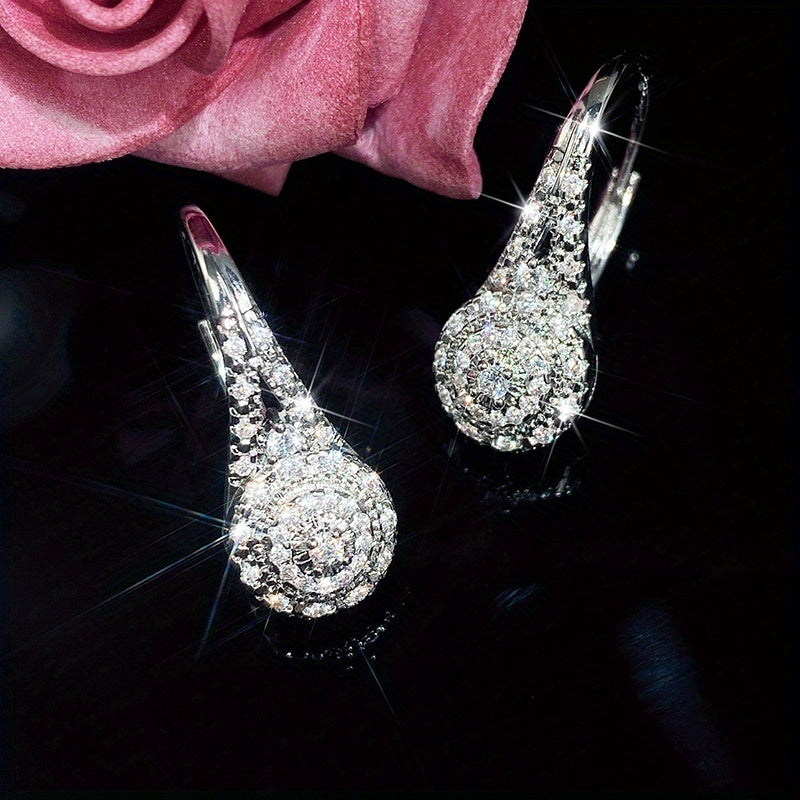 Classic Cubic Zirconia Drop Earrings