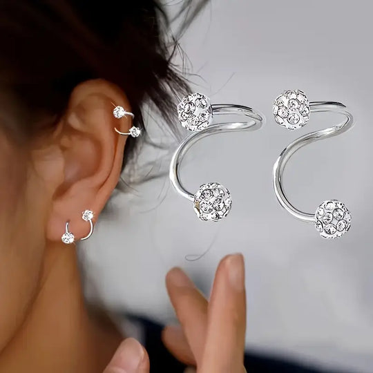 Classic Spiral Stud Earrings