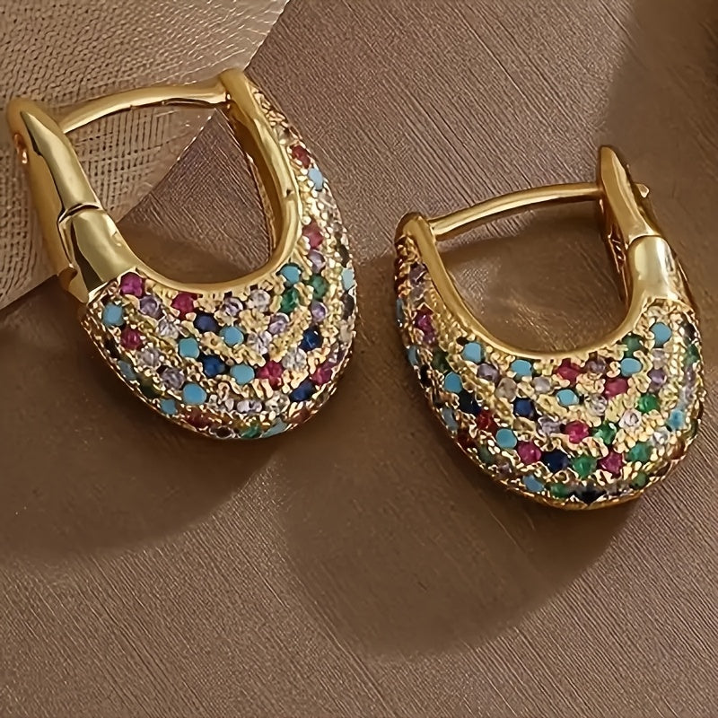 Modern Bohemian Style Zirconia Earrings