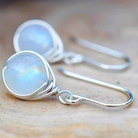 Stylish Moonstone Drop Earrings